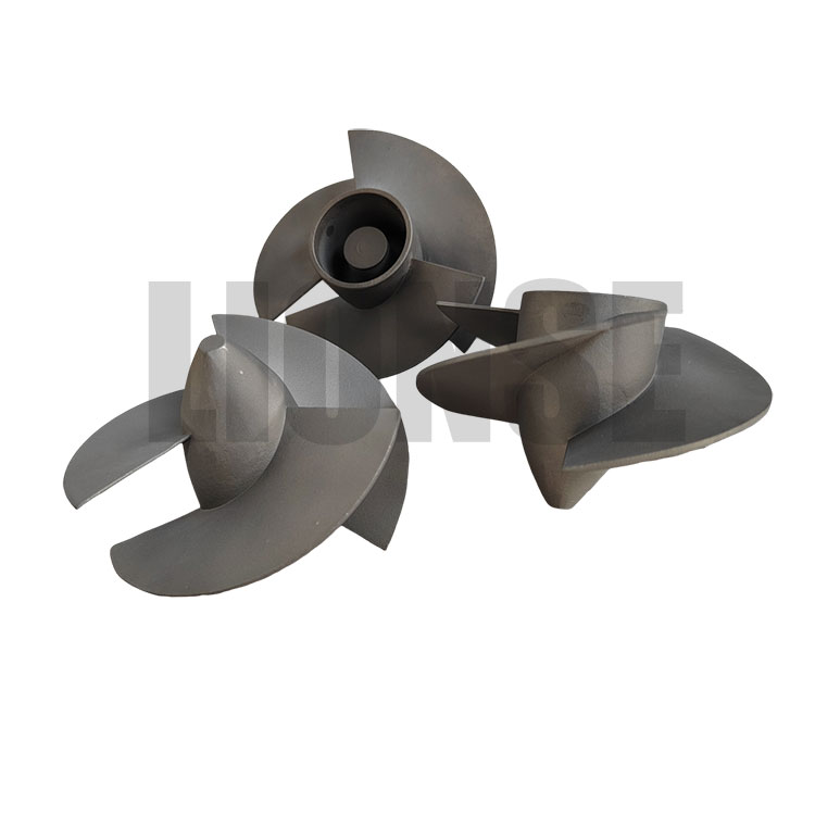 Titanium støpte propeller