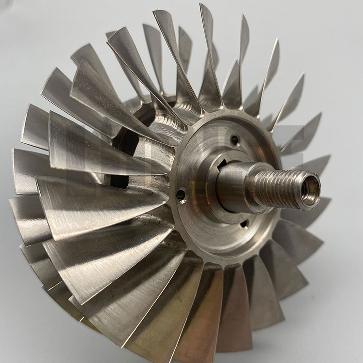 Titanium impellere av CNC-fresing